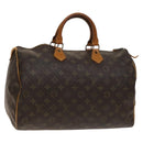 LOUIS VUITTON Monogram Speedy 35 Hand Bag M41524 LV Auth 136864-1