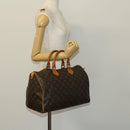 LOUIS VUITTON Monogram Speedy 35 Hand Bag M41524 LV Auth 136864-25