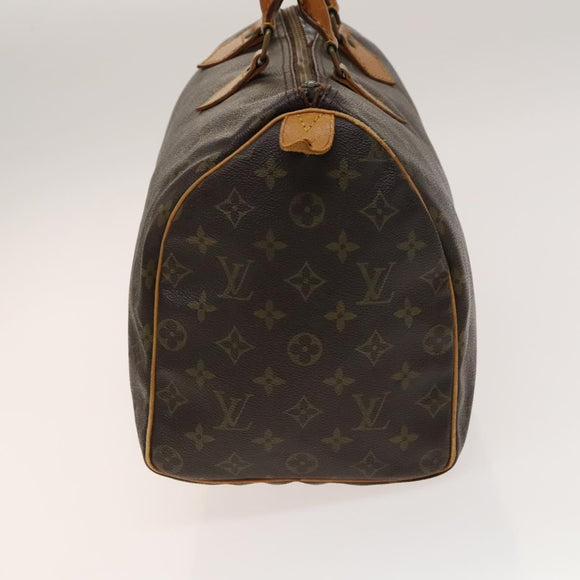 LOUIS VUITTON Monogram Speedy 35 Hand Bag M41524 LV Auth 136864