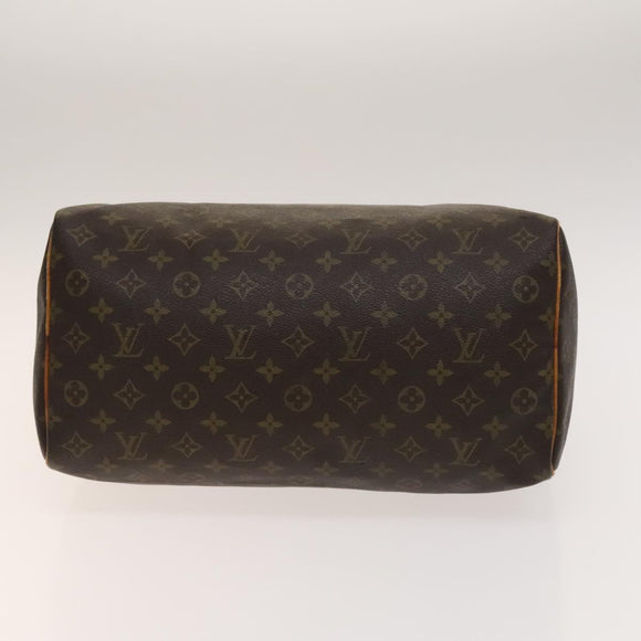 LOUIS VUITTON Monogram Speedy 35 Hand Bag M41524 LV Auth 136864
