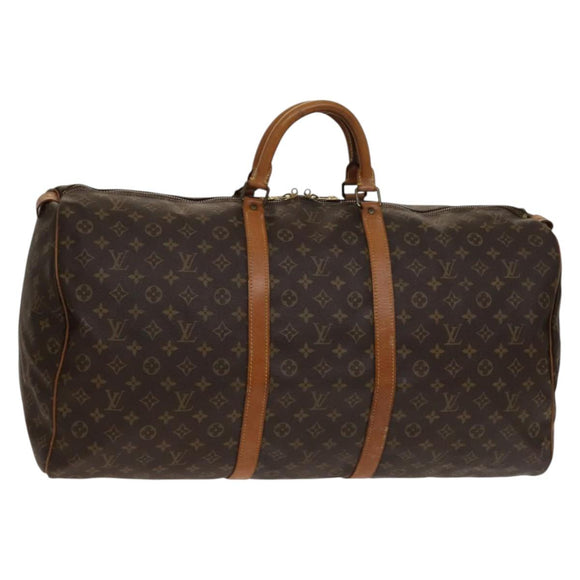 LOUIS VUITTON Monogram Keepall 60 Boston Bag M41422 LV Auth 136866
