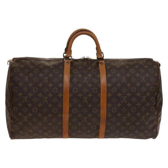 LOUIS VUITTON Monogram Keepall 60 Boston Bag M41422 LV Auth 136866