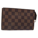 LOUIS VUITTON Damier Ebene Marais Pouch LV Auth 136870-1