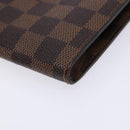 LOUIS VUITTON Damier Ebene Marais Pouch LV Auth 136870-15