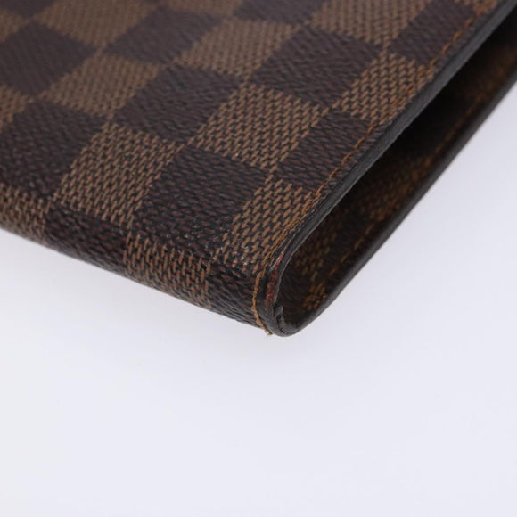 LOUIS VUITTON Damier Ebene Marais Pouch LV Auth 136870
