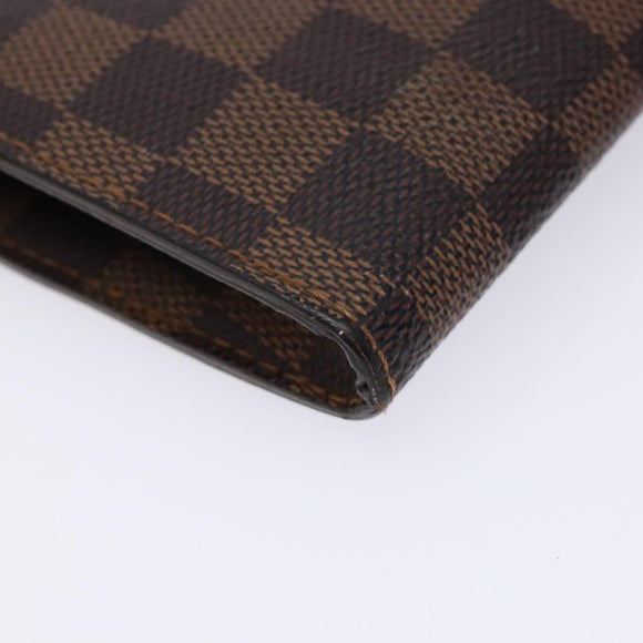 LOUIS VUITTON Damier Ebene Marais Pouch LV Auth 136870