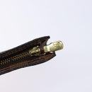 LOUIS VUITTON Damier Ebene Marais Pouch LV Auth 136870-9