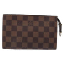 LOUIS VUITTON Damier Ebene Marais Pouch LV Auth 136870-13