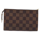 LOUIS VUITTON Damier Ebene Marais Pouch LV Auth 136870-2