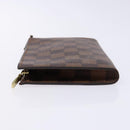 LOUIS VUITTON Damier Ebene Marais Pouch LV Auth 136870-4