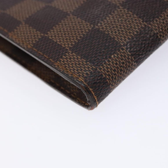 LOUIS VUITTON Damier Ebene Marais Pouch LV Auth 136870