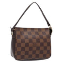 LOUIS VUITTON Damier Ebene Trousse Makeup Pouch N51982 LV Auth 136871-1