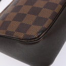 LOUIS VUITTON Damier Ebene Trousse Makeup Pouch N51982 LV Auth 136871-14