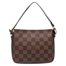 LOUIS VUITTON Damier Ebene Trousse Makeup Pouch N51982 LV Auth 136871-13