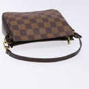 LOUIS VUITTON Damier Ebene Trousse Makeup Pouch N51982 LV Auth 136871-7