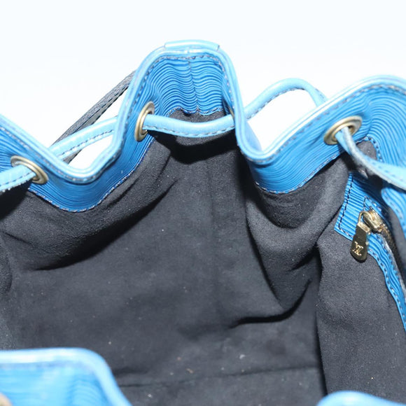 LOUIS VUITTON Epi Petit Noe Shoulder Bag Blue M44105 LV Auth 136874