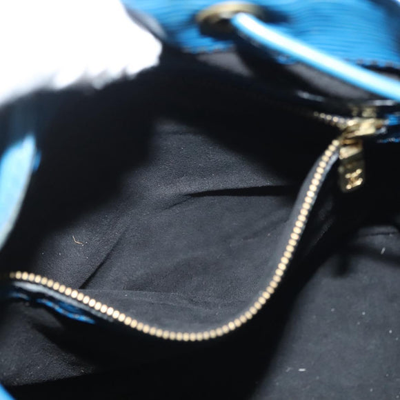 LOUIS VUITTON Epi Petit Noe Shoulder Bag Blue M44105 LV Auth 136874