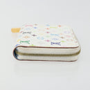 LOUIS VUITTON Monogram Multicolor Zippy Coin Purse White M93741 Auth 136876-4
