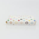 LOUIS VUITTON Monogram Multicolor Zippy Coin Purse White M93741 Auth 136876-7