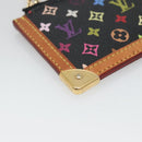 LOUIS VUITTON Multicolor Pochette Cles Coin Purse Black M13664 LV Auth 136877-14