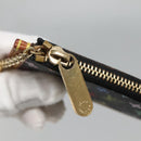 LOUIS VUITTON Multicolor Pochette Cles Coin Purse Black M13664 LV Auth 136877-9