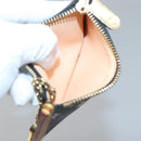 LOUIS VUITTON Multicolor Pochette Cles Coin Purse Black M13664 LV Auth 136877-11
