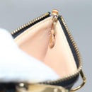 LOUIS VUITTON Multicolor Pochette Cles Coin Purse Black M13664 LV Auth 136877-18