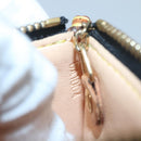 LOUIS VUITTON Multicolor Pochette Cles Coin Purse Black M13664 LV Auth 136877-12