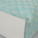 GUCCI GG Canvas Tote Bag Light Blue Gold 002 1098 1705 Auth 136880-15