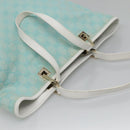 GUCCI GG Canvas Tote Bag Light Blue Gold 002 1098 1705 Auth 136880-6