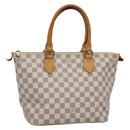 LOUIS VUITTON Damier Azur Saleya PM Tote Bag N51186 LV Auth 136882-1