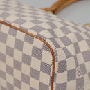 LOUIS VUITTON Damier Azur Saleya PM Tote Bag N51186 LV Auth 136882-14