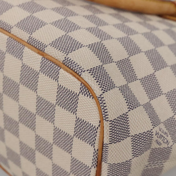 LOUIS VUITTON Damier Azur Saleya PM Tote Bag N51186 LV Auth 136882