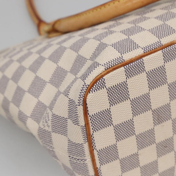 LOUIS VUITTON Damier Azur Saleya PM Tote Bag N51186 LV Auth 136882