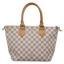 LOUIS VUITTON Damier Azur Saleya PM Tote Bag N51186 LV Auth 136882-2