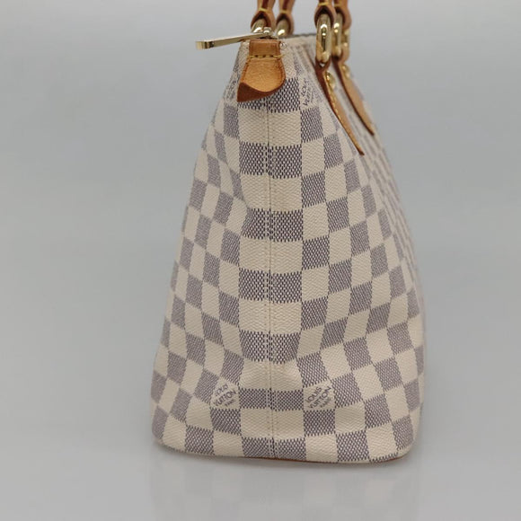 LOUIS VUITTON Damier Azur Saleya PM Tote Bag N51186 LV Auth 136882