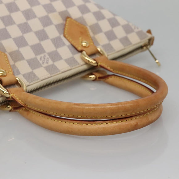 LOUIS VUITTON Damier Azur Saleya PM Tote Bag N51186 LV Auth 136882