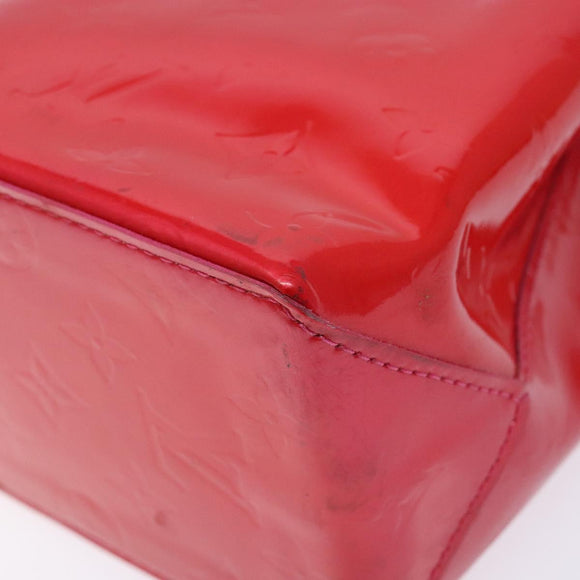 LOUIS VUITTON Monogram Vernis Reade PM Hand Bag Fuchsia Pink M91221 Auth 136883