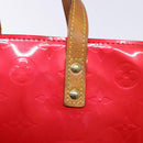 LOUIS VUITTON Monogram Vernis Reade PM Hand Bag Fuchsia Pink M91221 Auth 136883-10