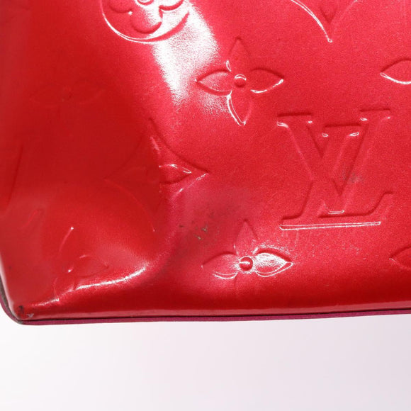LOUIS VUITTON Monogram Vernis Reade PM Hand Bag Fuchsia Pink M91221 Auth 136883