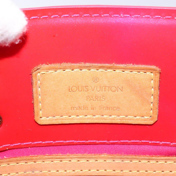 LOUIS VUITTON Monogram Vernis Reade PM Hand Bag Fuchsia Pink M91221 Auth 136883