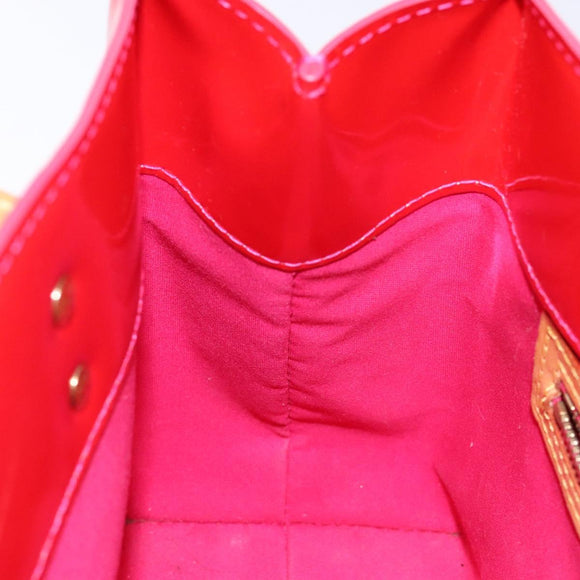 LOUIS VUITTON Monogram Vernis Reade PM Hand Bag Fuchsia Pink M91221 Auth 136883
