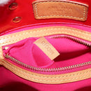LOUIS VUITTON Monogram Vernis Reade PM Hand Bag Fuchsia Pink M91221 Auth 136883-12