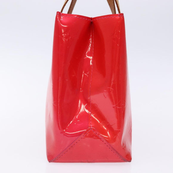 LOUIS VUITTON Monogram Vernis Reade PM Hand Bag Fuchsia Pink M91221 Auth 136883
