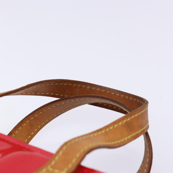 LOUIS VUITTON Monogram Vernis Reade PM Hand Bag Fuchsia Pink M91221 Auth 136883
