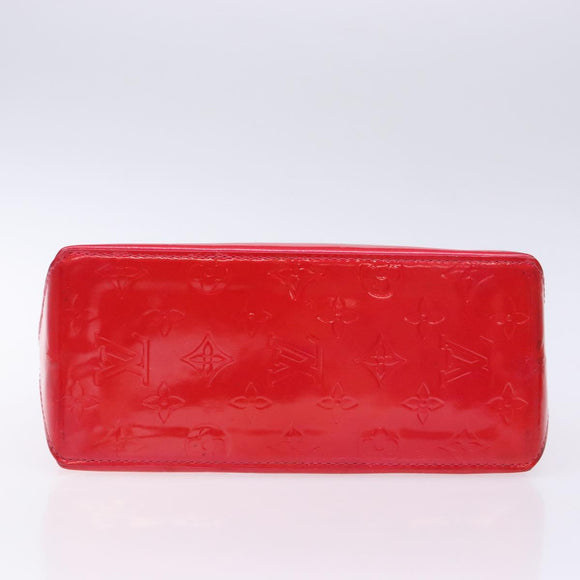 LOUIS VUITTON Monogram Vernis Reade PM Hand Bag Fuchsia Pink M91221 Auth 136883