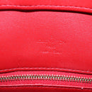 LOUIS VUITTON Monogram Vernis Houston Hand Bag Red M91092 LV Auth 136884-18