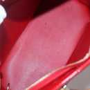 LOUIS VUITTON Monogram Vernis Houston Hand Bag Red M91092 LV Auth 136884-11