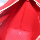 LOUIS VUITTON Monogram Vernis Houston Hand Bag Red M91092 LV Auth 136884-19