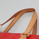 LOUIS VUITTON Monogram Vernis Houston Hand Bag Red M91092 LV Auth 136884-9